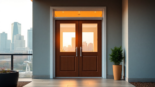 Replace a sliding glass door: Modern interior shows a new exterior door in action.