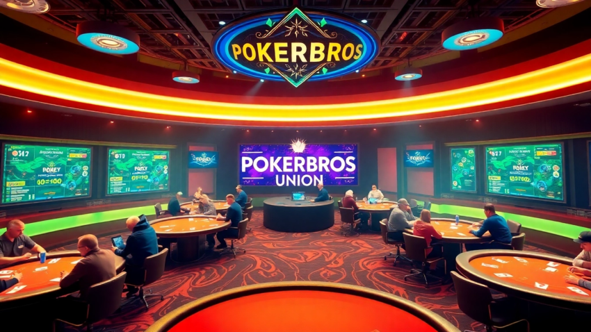 Join Pokerbros Paradise Union and experience thrilling poker gameplay in a lively online community setting.