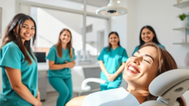 Ventura Bright Dental team providing friendly dental care in a modern clinic setting in Ventura CA