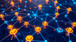 Detailed Blockchain and NFT Technology Guide illustration showcasing digital assets on a